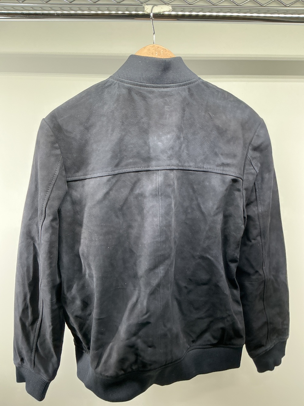 100% Suede Bomber Jacket - Picture 2 of 3